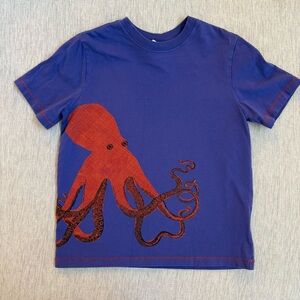 Hanna Andersson screen print octopus tee size 120